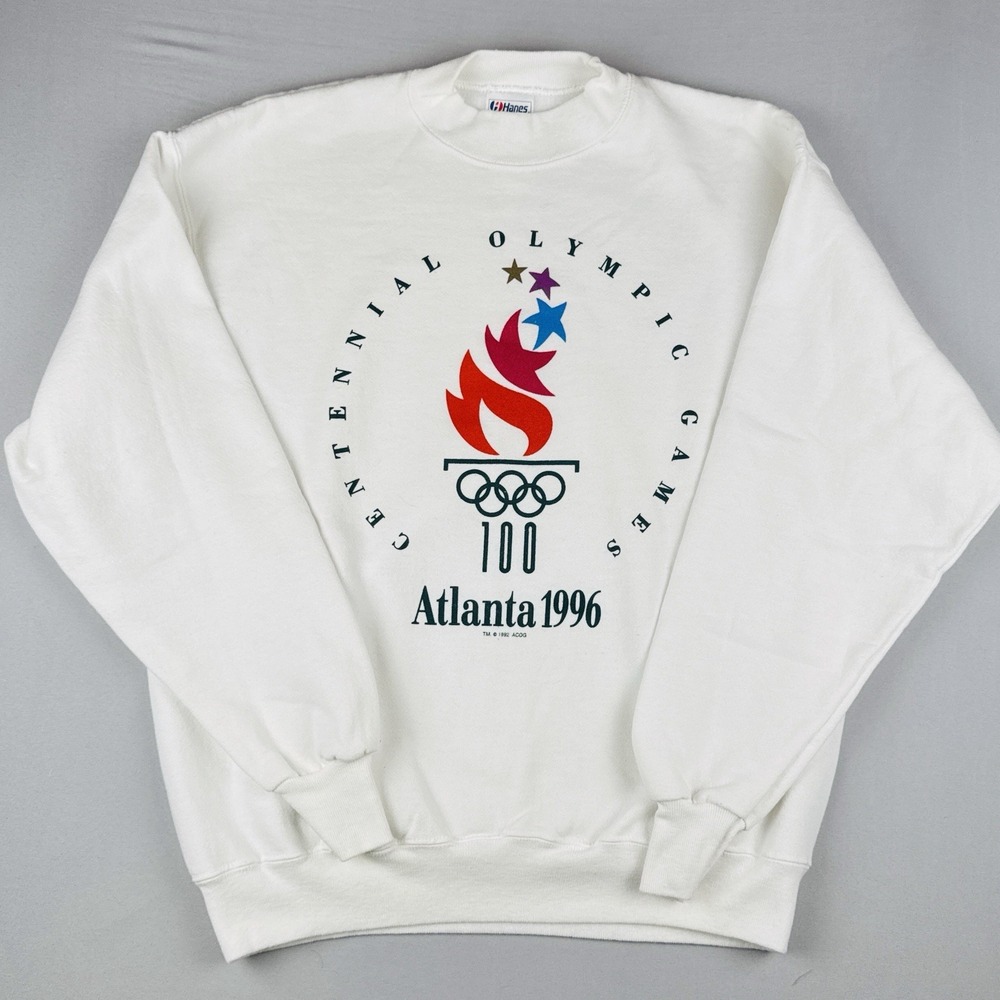 Vintage 1996 Atlanta Olympics Sweatshirt USA Made Hanes XL Crewneck